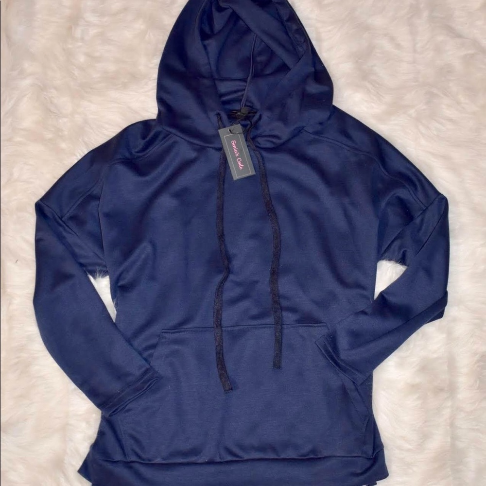 Navy blue hoodie